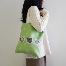 画像をギャラリービューアに読み込む, 両面印刷♪名入れペット写真による作成トートバッグ♪ お散歩バッグ♪おしゃれバッグ