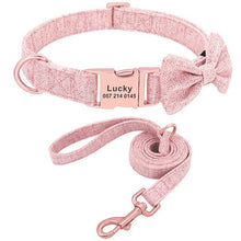 画像をギャラリービューアに読み込む, 犬用首輪リードセット★名入れ おしゃれ 迷子防止 ♪01