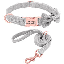 画像をギャラリービューアに読み込む, 犬用首輪リードセット★名入れ おしゃれ 迷子防止 ♪01