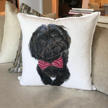 画像をギャラリービューアに読み込む, ペットの似顔絵クッション♪ オーダーメイド★ 犬•猫•ウサギ•小動物 【両面印刷】