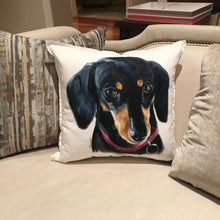 画像をギャラリービューアに読み込む, ペットの似顔絵クッション♪ オーダーメイド★ 犬•猫•ウサギ•小動物 【両面印刷】