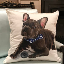 画像をギャラリービューアに読み込む, ペットの似顔絵クッション♪ オーダーメイド★ 犬•猫•ウサギ•小動物 【両面印刷】