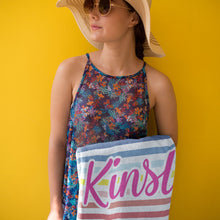 画像をギャラリービューアに読み込む, ★カラフルビーチタオル★ 名入れ 夏アウトドア