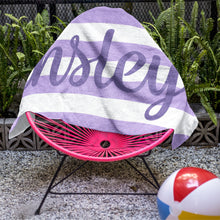 画像をギャラリービューアに読み込む, ★カラフルビーチタオル★ 名入れ 夏アウトドア