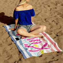 画像をギャラリービューアに読み込む, ★カラフルビーチタオル★ 名入れ 夏アウトドア
