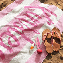 画像をギャラリービューアに読み込む, ★カラフルビーチタオル★ 名入れ 夏アウトドア