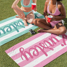 画像をギャラリービューアに読み込む, ★カラフルビーチタオル★ 名入れ 夏アウトドア