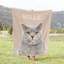 画像をギャラリービューアに読み込む, ❥全身絵❥  ★ペットの写真からオーダー ブランケット ♪ ★ 名入り犬•猫•ウサギ•小動物