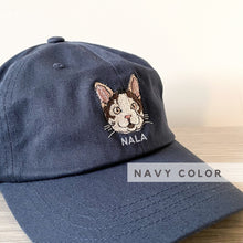 画像をギャラリービューアに読み込む, ペット写真による作る-刺繍のカスタマイズ帽子
