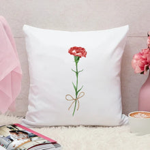 画像をギャラリービューアに読み込む, 名入れ誕生花クッション♪ オーダーメイド★ 【片面印刷】