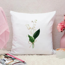 画像をギャラリービューアに読み込む, 名入れ誕生花クッション♪ オーダーメイド★ 【片面印刷】