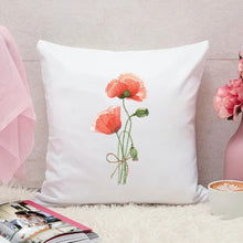 画像をギャラリービューアに読み込む, 名入れ誕生花クッション♪ オーダーメイド★ 【片面印刷】