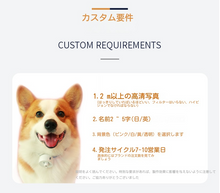 画像をギャラリービューアに読み込む, お写真入り散歩映画ランプ♪カスタマイズペット用品