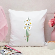 画像をギャラリービューアに読み込む, 名入れ誕生花クッション♪ オーダーメイド★ 【片面印刷】