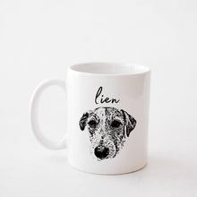 画像をギャラリービューアに読み込む, 印絵♡愛犬・愛猫ペット・うちの子の写真オーダーメイドマグカップ お湯可