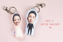 画像をギャラリービューアに読み込む, カスタム キーチェーン オーダーメイド  写真✨クッション タイプ 【両面印刷】交換ギフト