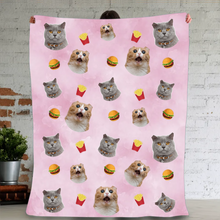 画像をギャラリービューアに読み込む, ★ペットの写真からオーダー  オリジナルブランケット ♪ アクセサリー パターンデザイン