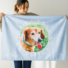 画像をギャラリービューアに読み込む, ★ペットの写真からオーダー  オリジナルブランケット ♪ 膝掛け ♪多色選択可♪暖かいふわふわ温活02
