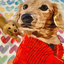 画像をギャラリービューアに読み込む, ❥全身絵❥  ★ペットの写真からオーダー ブランケット ♪ ★ 犬•猫•ウサギ•小動物