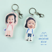 画像をギャラリービューアに読み込む, カスタム キーチェーン オーダーメイド  写真✨クッション タイプ 【両面印刷】交換ギフト