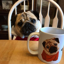 画像をギャラリービューアに読み込む, ペットの似顔絵マグカップ  オーダーメイド