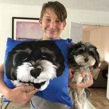 画像をギャラリービューアに読み込む, ペットの似顔絵クッション♪ オーダーメイド★ 犬•猫•ウサギ•小動物 【両面印刷】