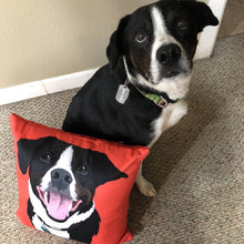 画像をギャラリービューアに読み込む, ペットの似顔絵クッション♪ オーダーメイド★ 犬•猫•ウサギ•小動物 【両面印刷】