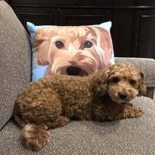 画像をギャラリービューアに読み込む, ペットの似顔絵クッション♪ オーダーメイド★ 犬•猫•ウサギ•小動物 【両面印刷】