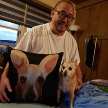 画像をギャラリービューアに読み込む, ペットの似顔絵クッション♪ オーダーメイド★ 犬•猫•ウサギ•小動物 【両面印刷】