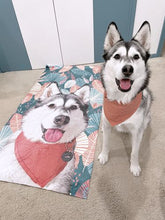 画像をギャラリービューアに読み込む, カスタム ❥全身絵❥  ★ペットの写真からオーダー ビーチタオル ♪ ★ 犬•猫•ウサギ•小動物