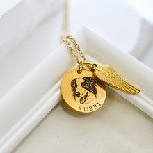 画像をギャラリービューアに読み込む, ✨ペットの写真で作る可愛いネックレス✨フライウイング