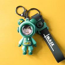 画像をギャラリービューアに読み込む, カスタマイズギフト★世界に一つだけ★写真入りキーホルダー 可愛い熊02