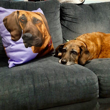 画像をギャラリービューアに読み込む, ペットの似顔絵クッション♪ オーダーメイド★ 犬•猫•ウサギ•小動物 【両面印刷】