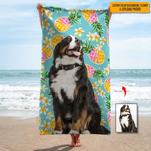 画像をギャラリービューアに読み込む, ★ペットの写真からオーダー ビーチタオル ♪ 70×140cm