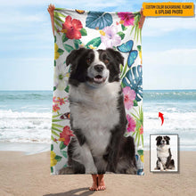 画像をギャラリービューアに読み込む, ★ペットの写真からオーダー ビーチタオル ♪ 70×140cm