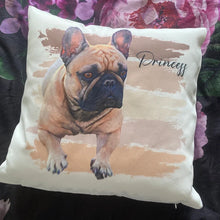 画像をギャラリービューアに読み込む, ペットの似顔絵クッション♪ オーダーメイド★ 犬•猫•ウサギ•小動物 【片面印刷】