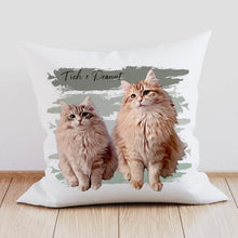 画像をギャラリービューアに読み込む, ペットの似顔絵クッション♪ オーダーメイド★ 犬•猫•ウサギ•小動物 【片面印刷】
