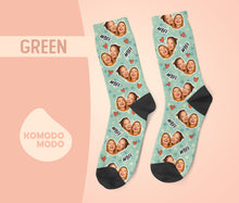 画像をギャラリービューアに読み込む, ★ペットの写真からオーダー  オリジナル靴下 ♪ 多色選択可♪暖かいふわふわ温活05