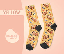 画像をギャラリービューアに読み込む, ★ペットの写真からオーダー  オリジナル靴下 ♪ 多色選択可♪暖かいふわふわ温活05