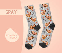 画像をギャラリービューアに読み込む, ★ペットの写真からオーダー  オリジナル靴下 ♪ 多色選択可♪暖かいふわふわ温活05