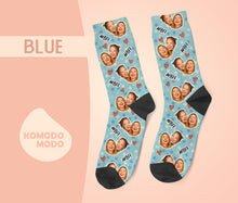 画像をギャラリービューアに読み込む, ★ペットの写真からオーダー  オリジナル靴下 ♪ 多色選択可♪暖かいふわふわ温活05