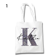 画像をギャラリービューアに読み込む, ♪名入れ花柄トートバッグ♪ お散歩バッグ♪おしゃれバッグ