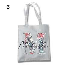 画像をギャラリービューアに読み込む, ♪名入れ花柄トートバッグ♪ お散歩バッグ♪おしゃれバッグ