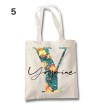 画像をギャラリービューアに読み込む, ♪名入れ花柄トートバッグ♪ お散歩バッグ♪おしゃれバッグ