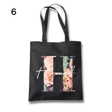 画像をギャラリービューアに読み込む, ♪名入れ花柄トートバッグ♪ お散歩バッグ♪おしゃれバッグ