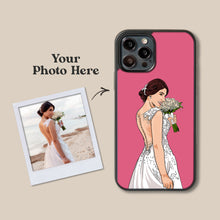 画像をギャラリービューアに読み込む, 【家族】【油絵】お好きな写真で作れるユニークなスマホケース iPhone/Samsung/Xperia/AQUOS/Huawei/Google