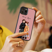 画像をギャラリービューアに読み込む, 【家族】【油絵】お好きな写真で作れるユニークなスマホケース iPhone/Samsung/Xperia/AQUOS/Huawei/Google