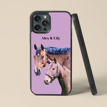 画像をギャラリービューアに読み込む, 【馬】【油絵】お好きな写真で作れるユニークなスマホケース iPhone/Samsung/Xperia/AQUOS/Huawei/Google