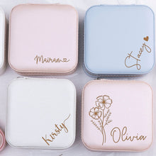 画像をギャラリービューアに読み込む, 名入れ誕生花 アクセサリー収納ボックス♬おしゃれ02