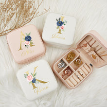 画像をギャラリービューアに読み込む, 名入れ誕生花 アクセサリー収納ボックス♬おしゃれ04